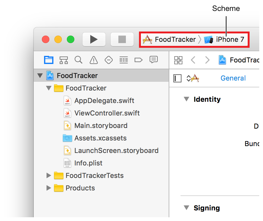 How to run your Application in the iOS Simulator?