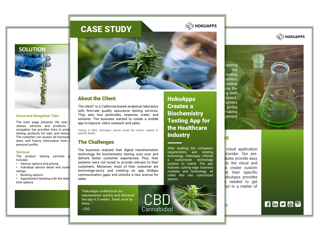 HokuApps Creates a Biochemistry Testing and Retail App for the Healthcare Industry